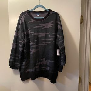 NWT Black and grey tunic sweatshirt